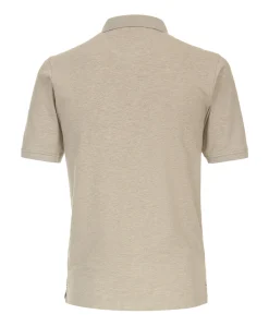 Heren polo beige