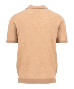 Heren polo beige