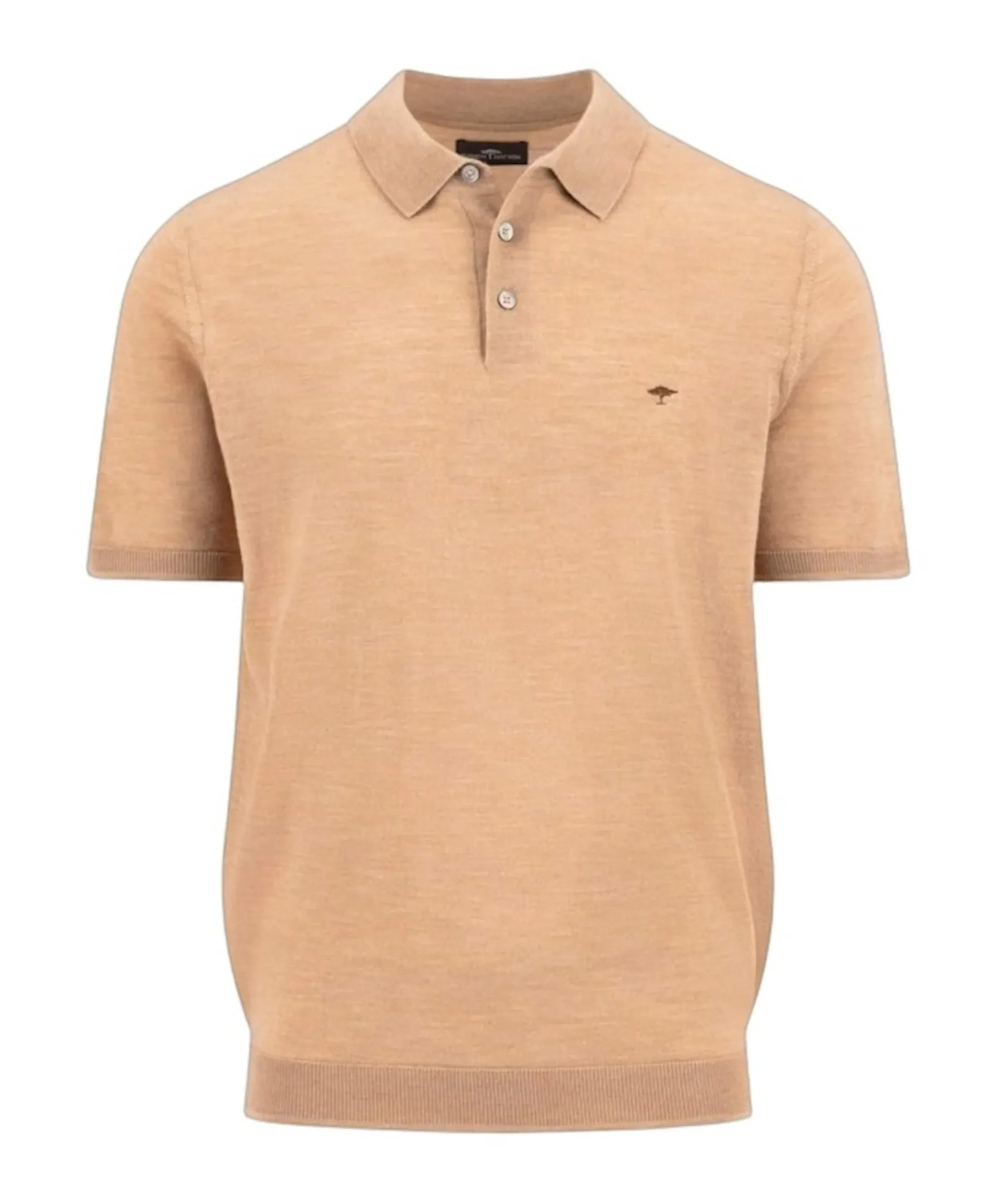 Heren polo beige
