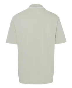 Heren polo beige