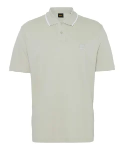 Heren polo beige