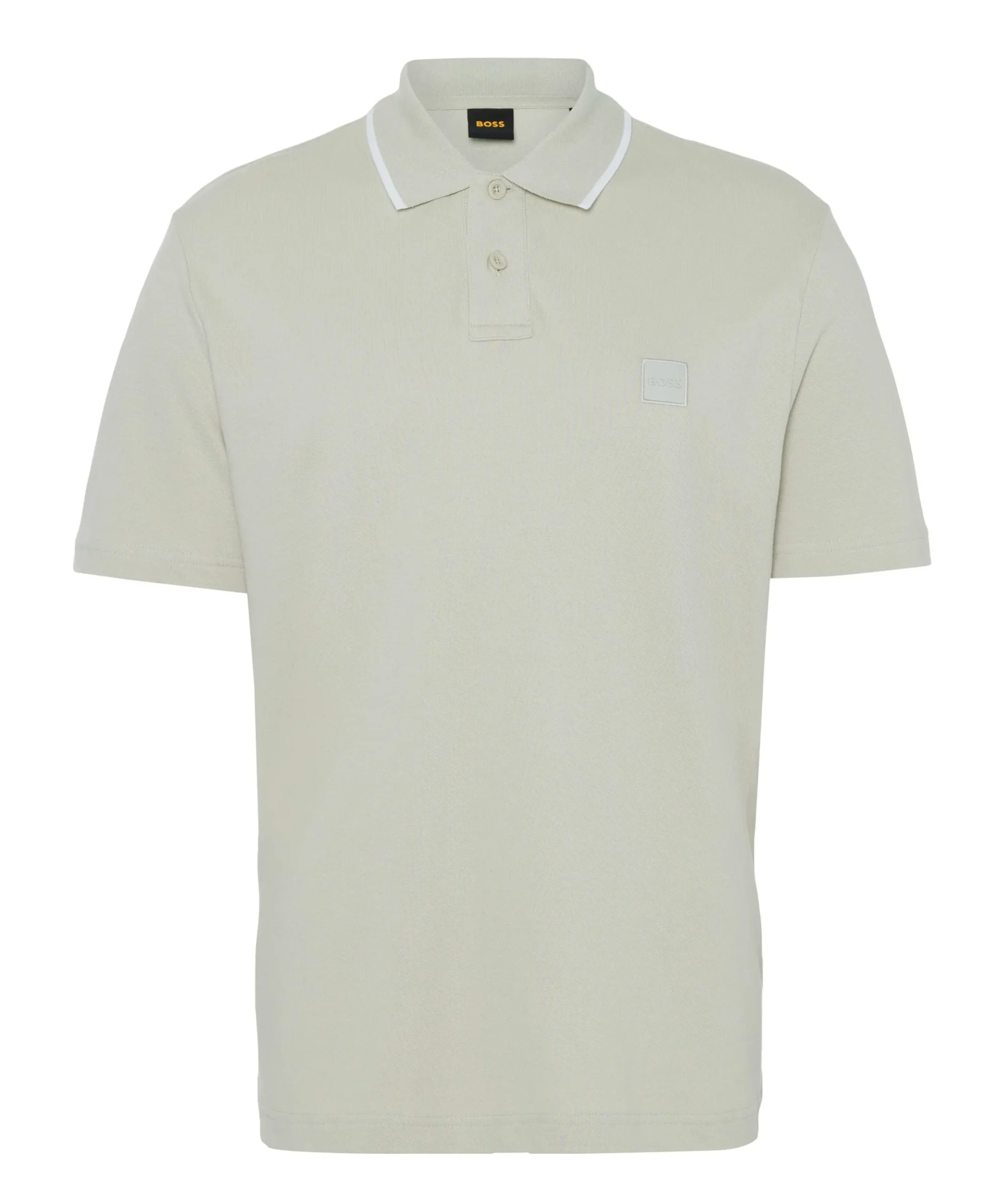 Heren polo beige