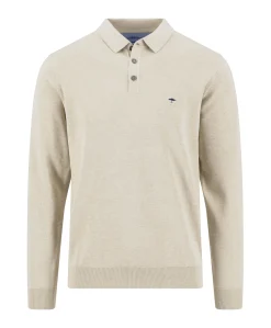 Heren polo beige