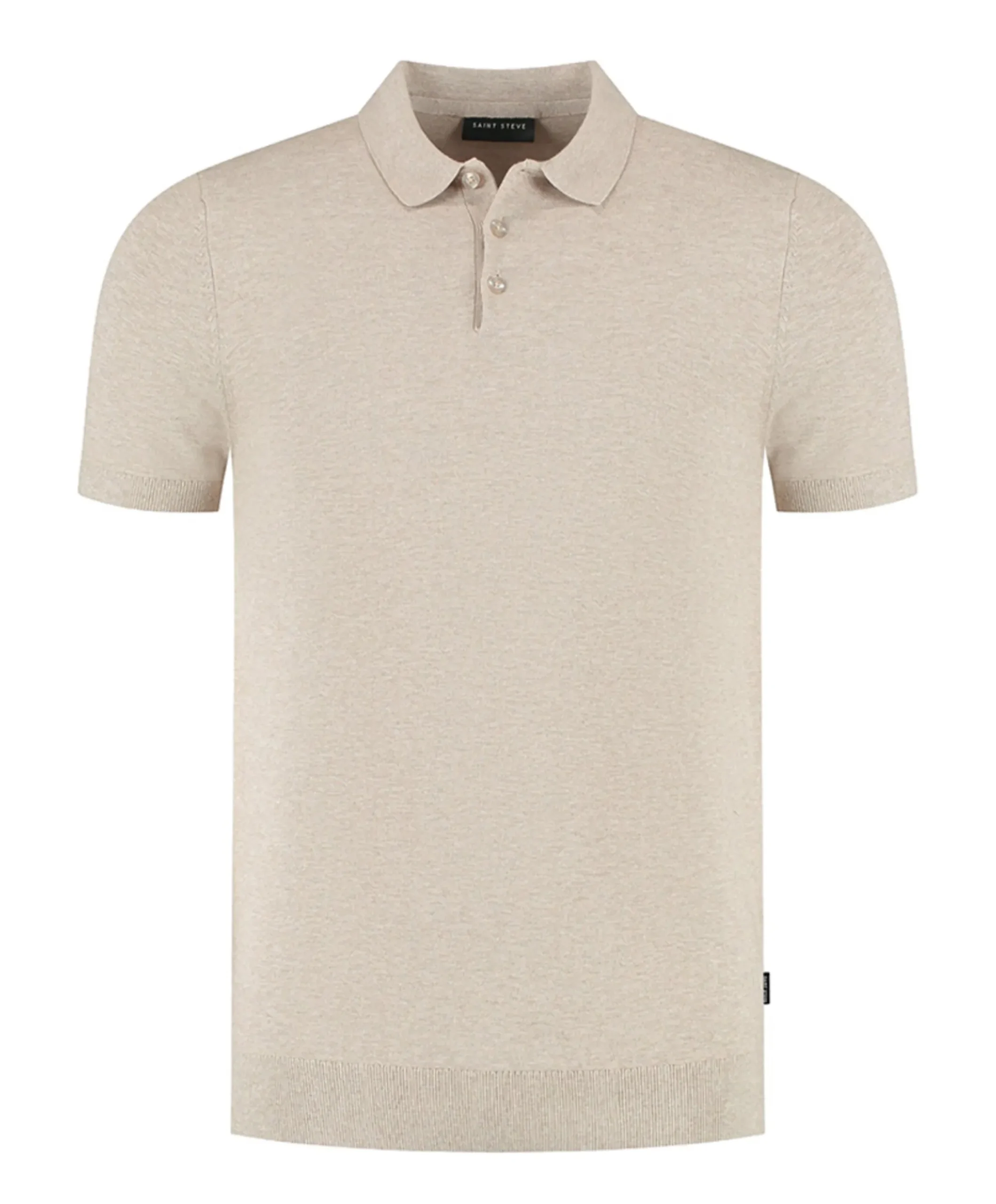 Heren polo beige