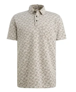 Heren polo beige