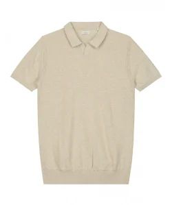 Heren polo beige