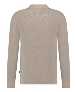 Heren polo beige