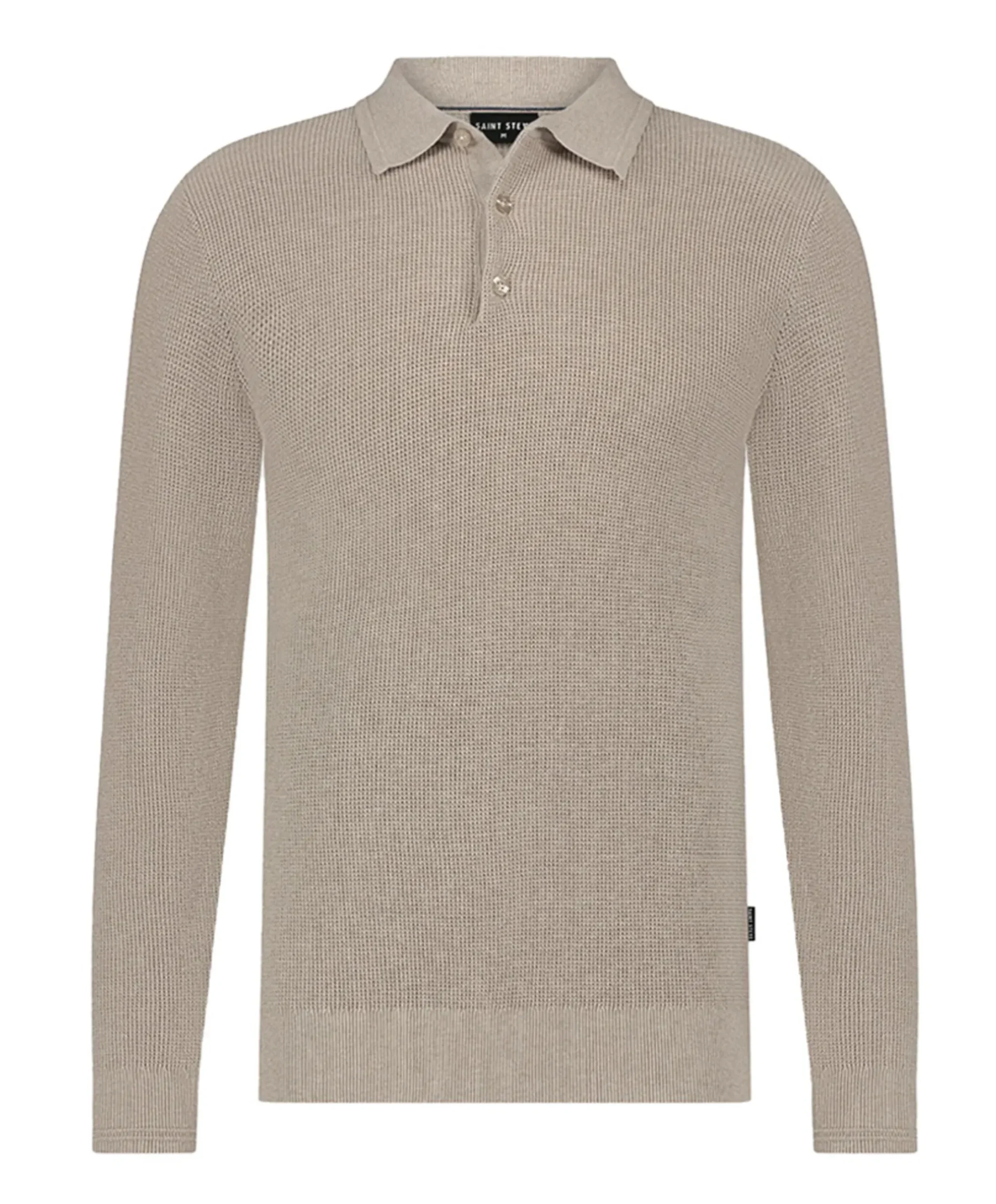 Heren polo beige