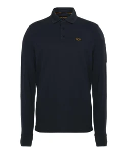 Heren polo blauw