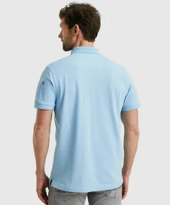 Heren polo blauw