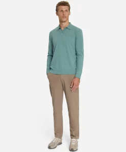 Heren polo blauw