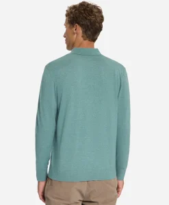Heren polo blauw