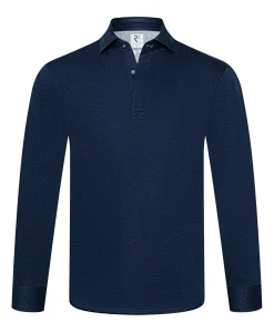 Heren polo blauw
