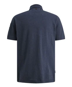 Heren polo blauw