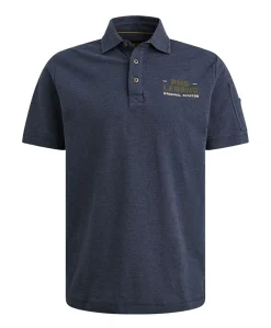 Heren polo blauw