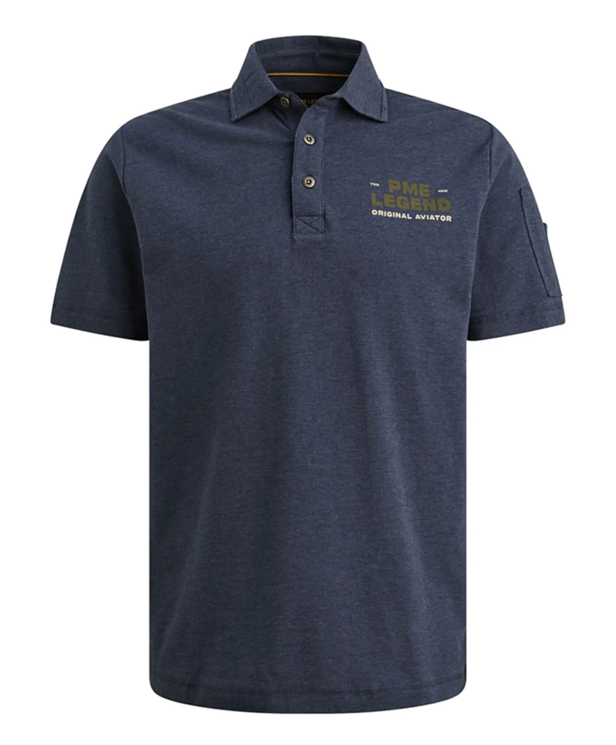 Heren polo blauw
