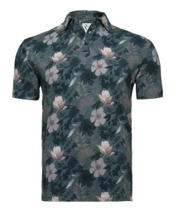 Heren polo blauw