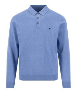 Heren polo blauw