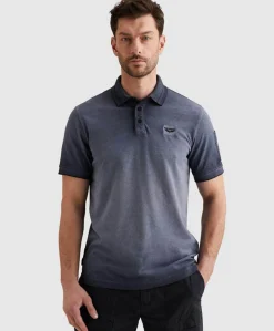 Heren polo blauw