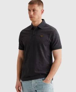 Heren polo blauw