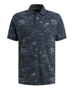 Heren polo blauw