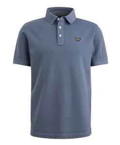Heren polo blauw
