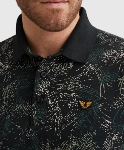 Heren polo blauw