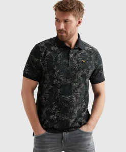 Heren polo blauw