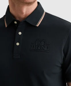 Heren polo blauw