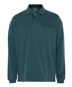 Heren polo blauw