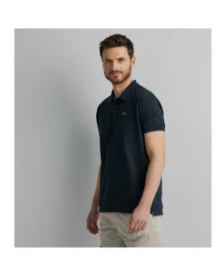 Heren polo blauw