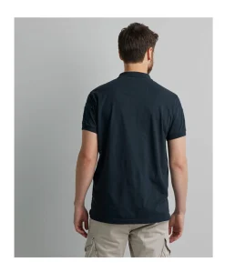 Heren polo blauw