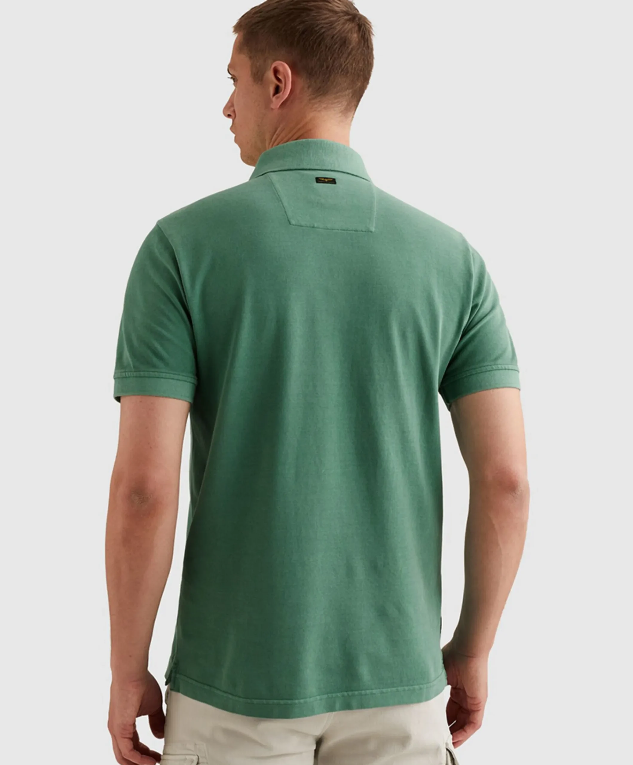 Heren polo blauw