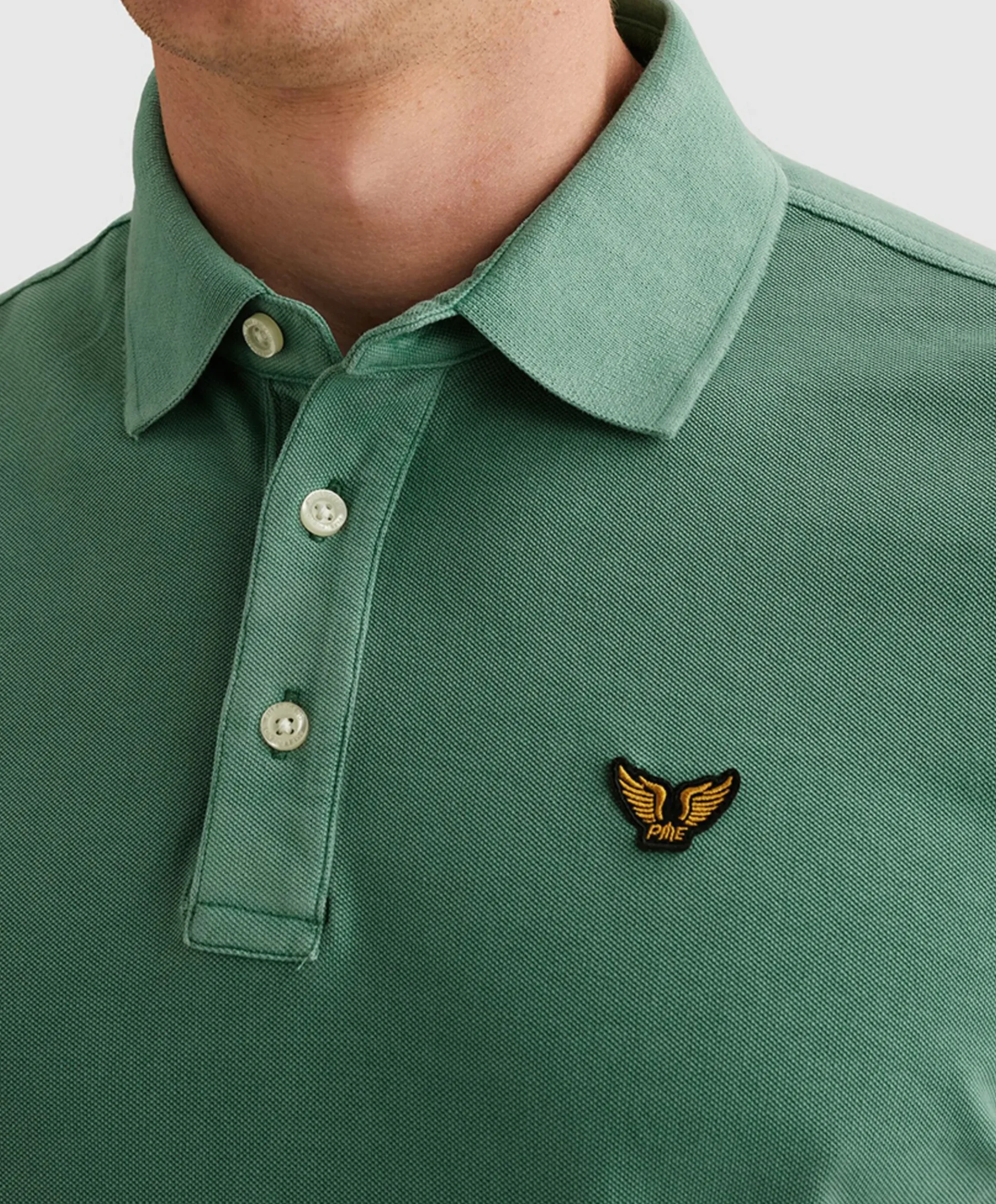 Heren polo blauw