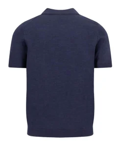 Heren polo blauw