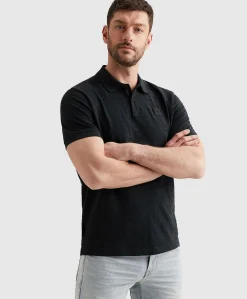 Heren polo blauw