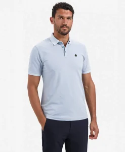 Heren polo blauw