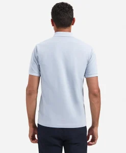 Heren polo blauw