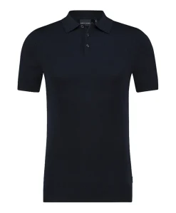 Heren polo blauw