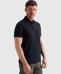 Heren polo blauw