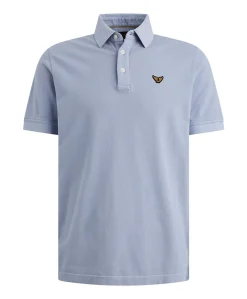 Heren polo blauw