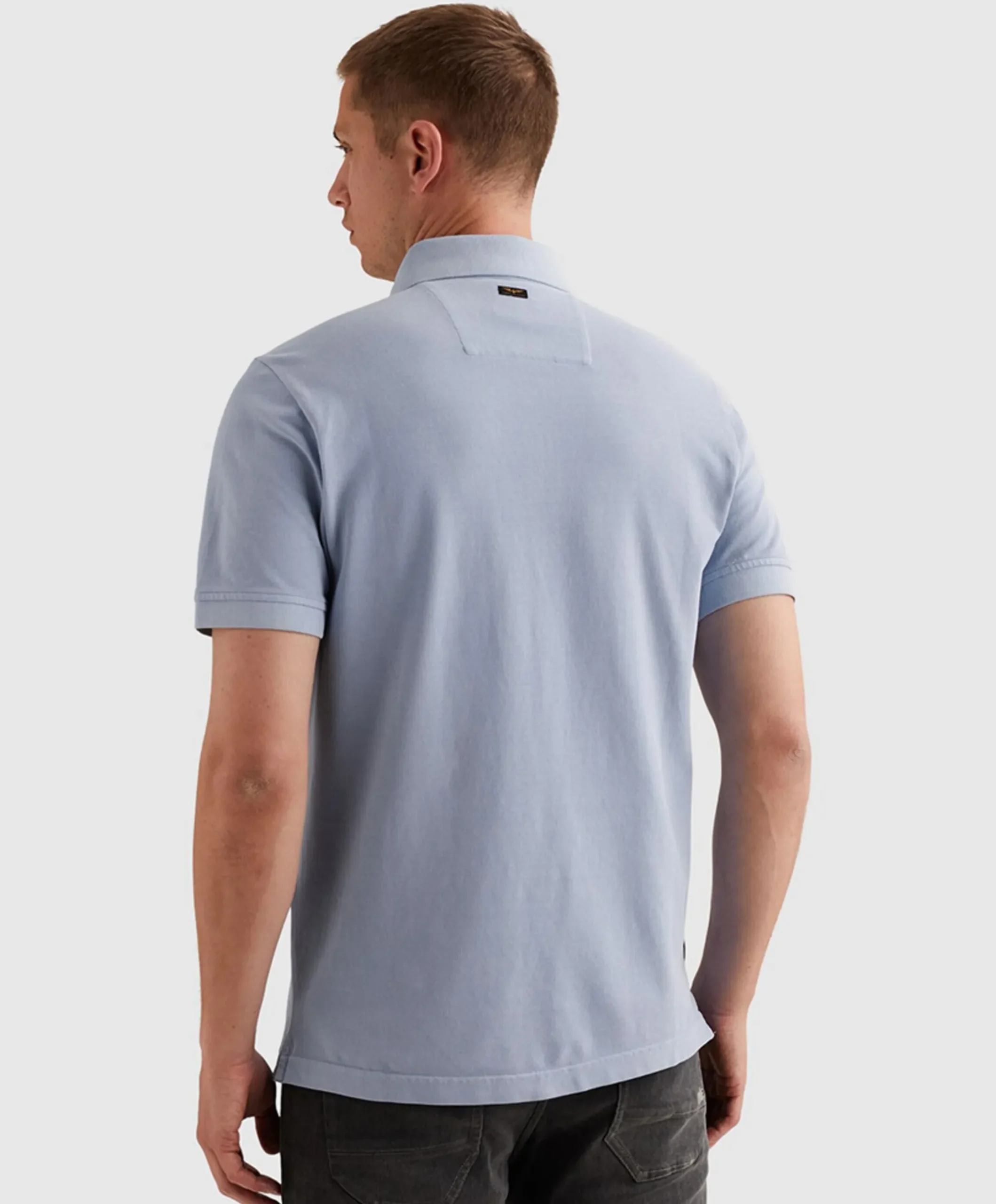 Heren polo blauw