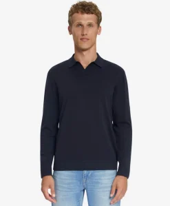 Heren polo blauw