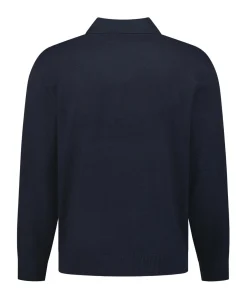Heren polo blauw