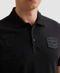 Heren polo blauw