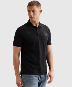 Heren polo blauw