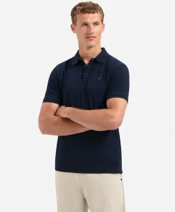 Heren polo blauw