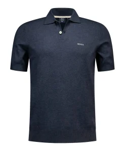 Heren polo blauw