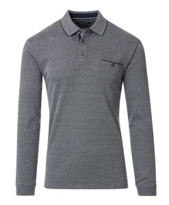 Heren polo blauw