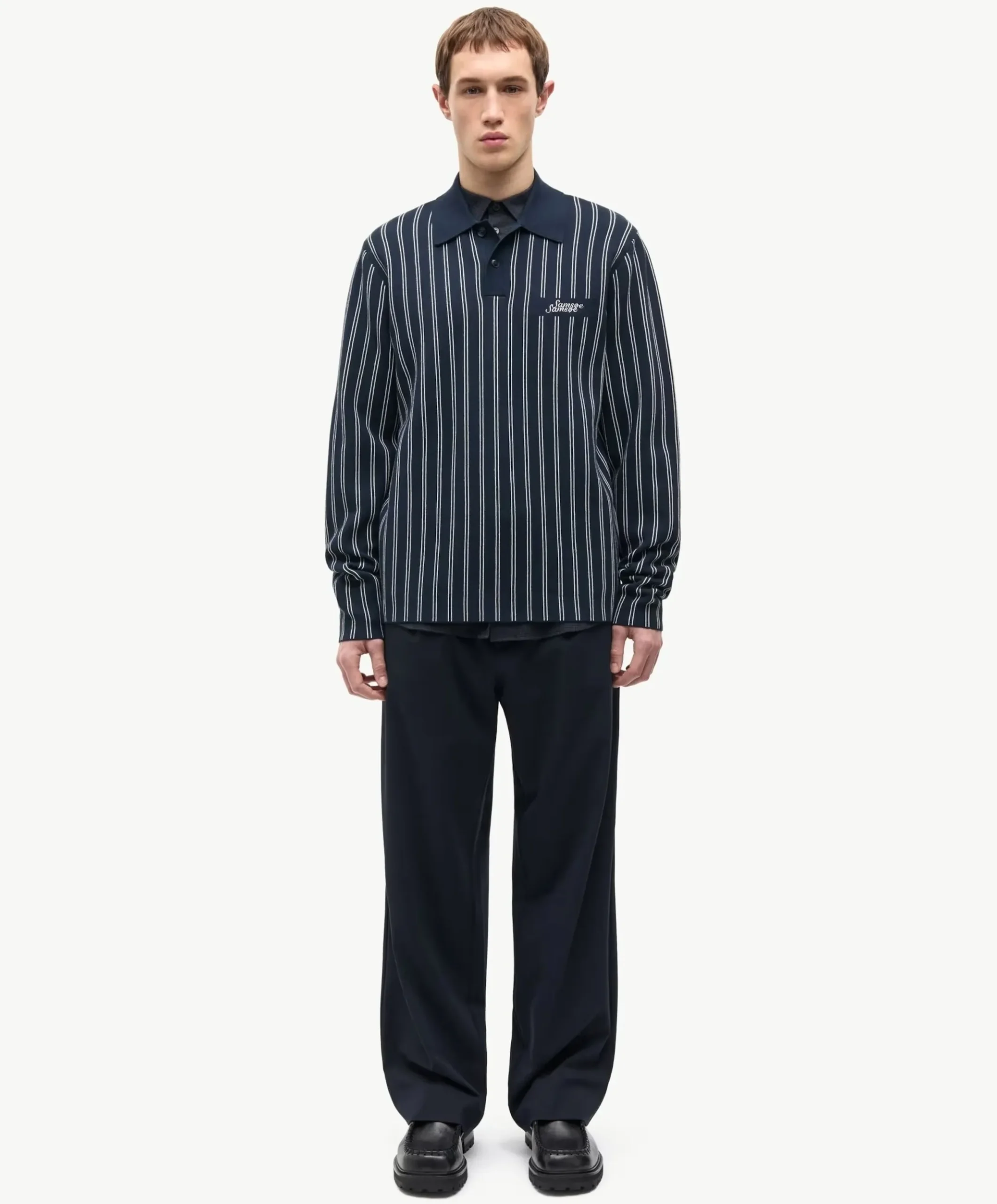 Heren polo blauw